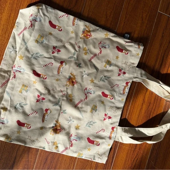 Festive Print Canvas Tote Bag - Cats - Picture 4 of 8